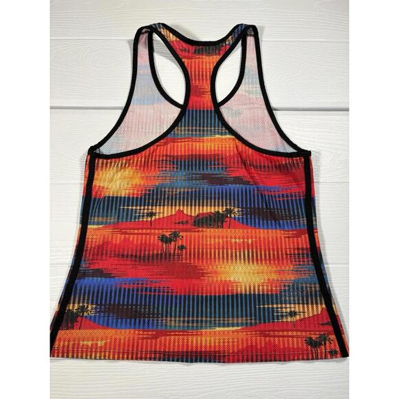 Adidas Women's Razorback Sunset Multi Color Workout Tank Top Size Large(A30) - Picture 5 of 6